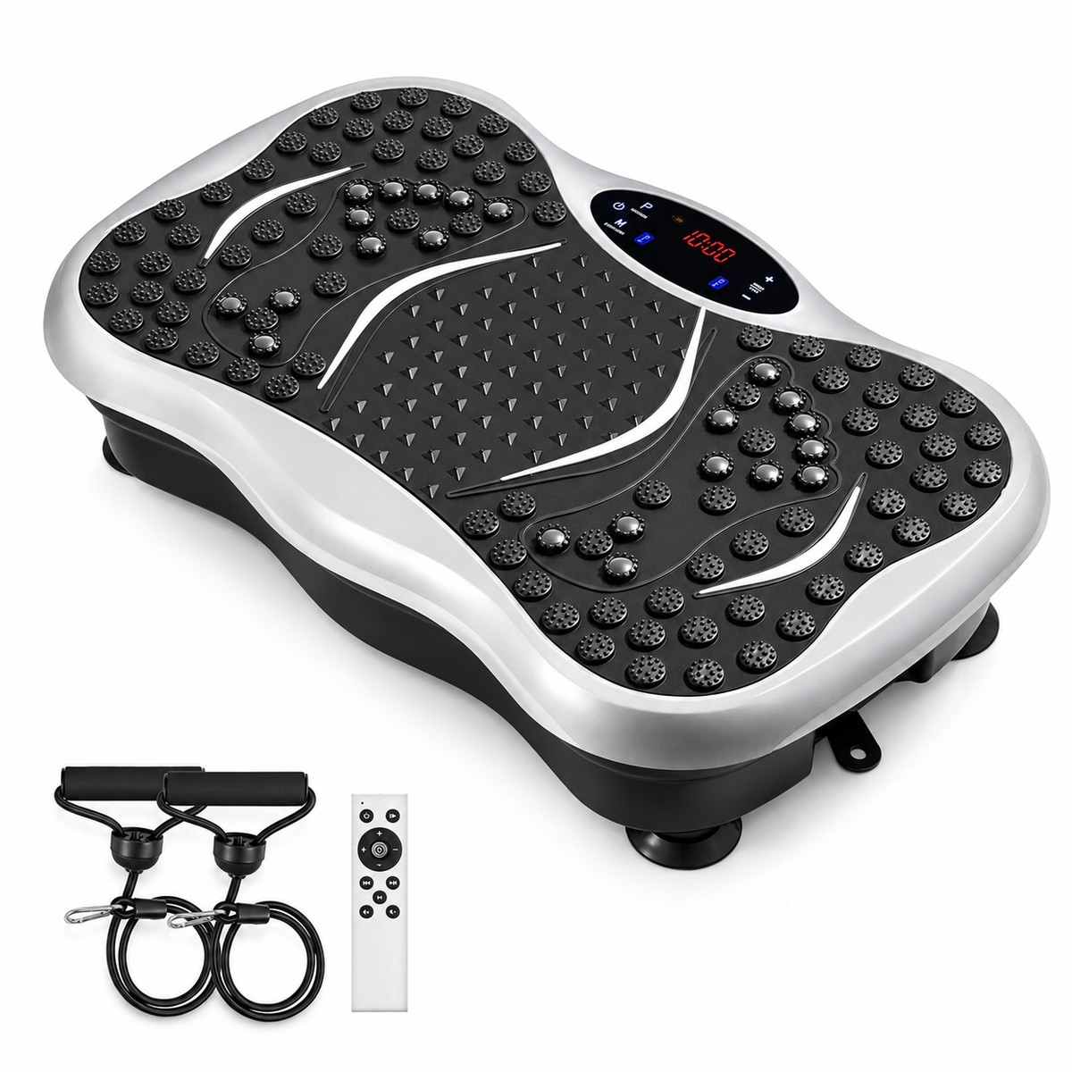 Vibrationsplatte mit Widerstandsbändern und Fernbedienung – MV01